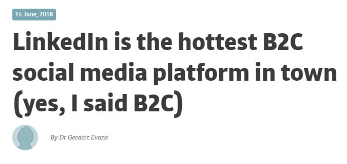 LinkedIn es la plataforma de redes B2C más popular de la ciudad